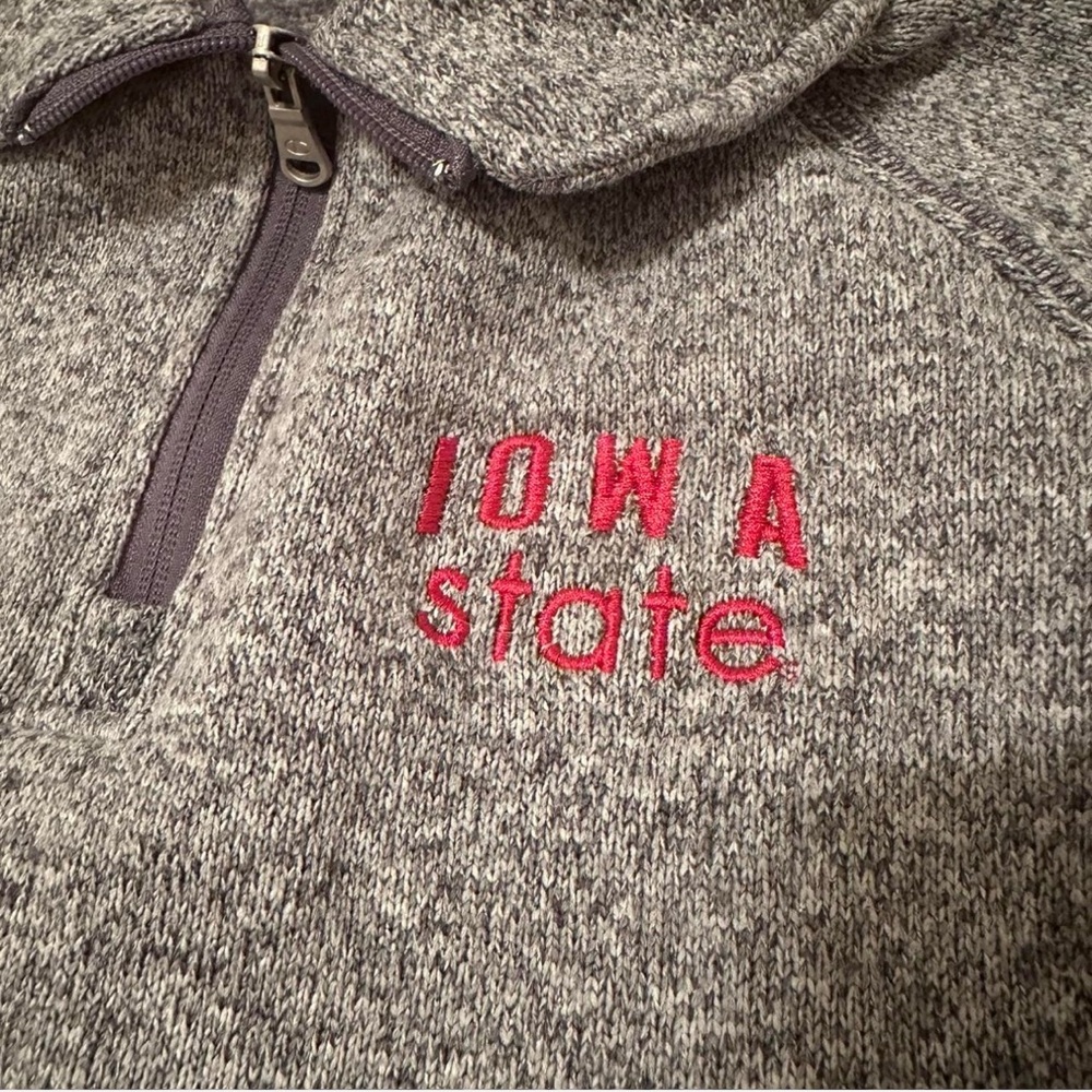 Champion Gray Iowa State Quarter-Zip Pullover